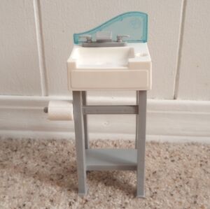 Barbie Doll House Accessories Bathroom Sink Toy